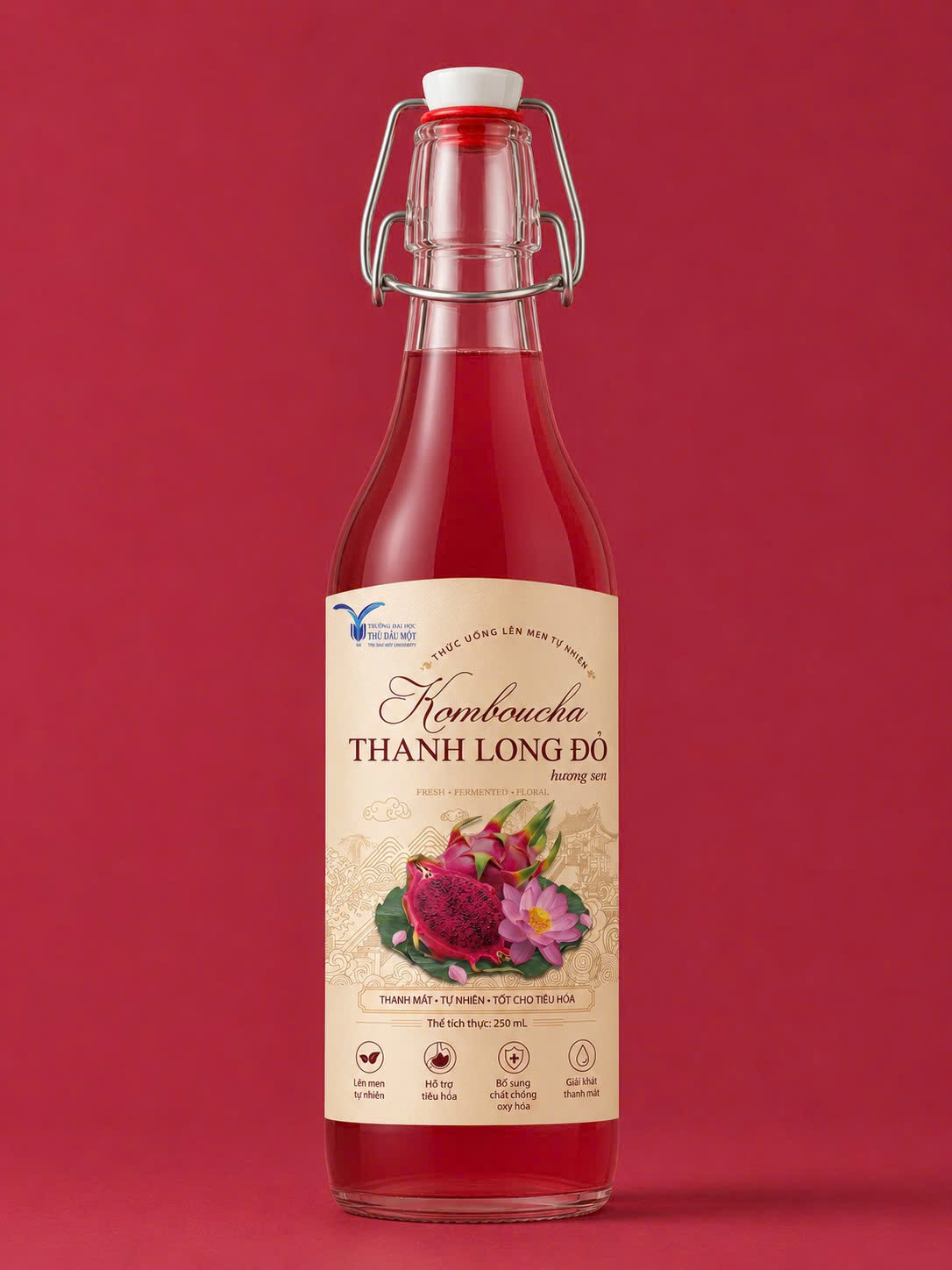 Kombucha Ruột Đỏ Hương Sen